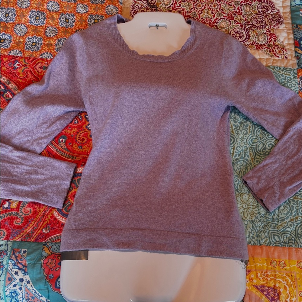 J Crew wool blend sweater lavender